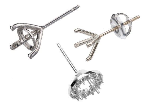 50 pointer Solitaire Diamond Earrings in Platinum SJ PTO E 154
