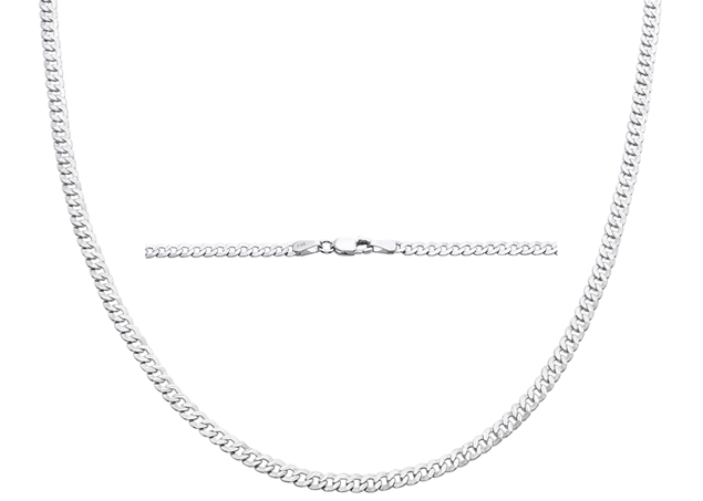 3mm Diamond Cut Curb Chain