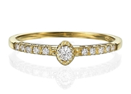 Picture of Engagement Ring -Oval Shape 0.13 CT TW